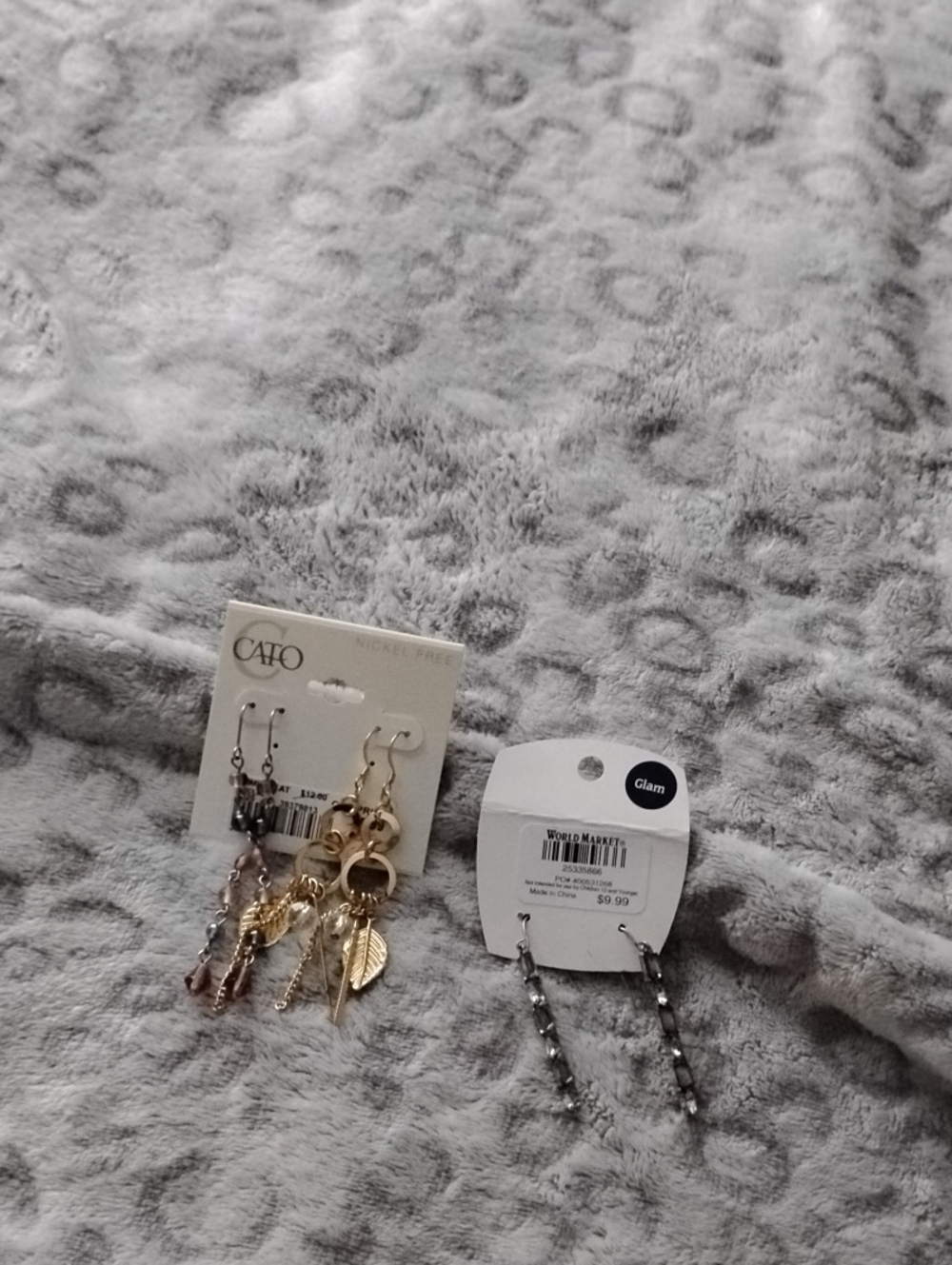 Cato Mixed Metal Dangle Earrings Set in Gold and Silver